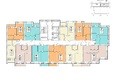 Томь, дом 25: Типовой план этажа 2 подъезд