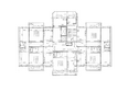 Тарская крепость-2, дом 9: Блок-секция 1. Планировка 11-13 этажей