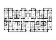 Краски, дом 2: Планировка типового этажа. Блок-секция 2