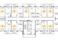 Мичуринские аллеи, дом 1: Типовой план этажа 1 подъезд