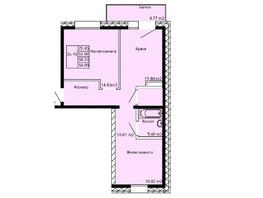 Продается 2-комнатная квартира ЖК Восточный, 54.99  м², 7973550 рублей