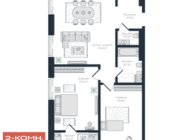 Продается 1-комнатная квартира ЖК Саммит, 92.7  м&sup2;
