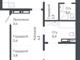Продается 3-комнатная квартира ЖК Подсолнухи, 97.7  м&sup2;, 12017100 рублей