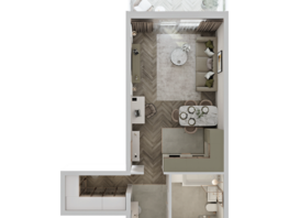 Продается 1-комнатная квартира ЖК Аллея Парк, 2 этап, 40.38 м², 5168640 рублей