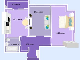 Продается 2-комнатная квартира ЖК Успех, дом 3, 65.29 м², 9010000 рублей