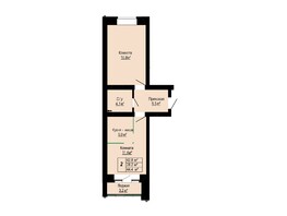 Продается 2-комнатная квартира ЖК Бердские кварталы, дом 3.2, 44.6 м², 4000000 рублей