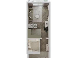 Продается 1-комнатная квартира ЖК Аллея Парк, 2 этап, 43.03 м², 5464810 рублей