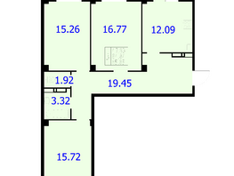 Продается 3-комнатная квартира ЖК Новые Солонцы, дом 9, 85.54  м², 9067240 рублей