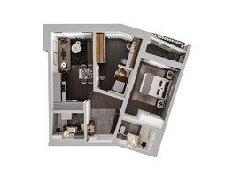 Продается 2-комнатная квартира ЖК Квартал стрижи, 2 очередь, 65.9  м², 9028300 рублей