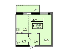 Продается Студия ЖК Аринский, дом 1 корпус 3, 36.58  м², 3900000 рублей