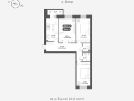 Продается 3-комнатная квартира ЖК Академгородок, дом 8, 82.11  м², 11700000 рублей