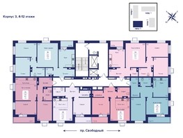 Продается 3-комнатная квартира ЖК Univers (Универс), 2 квартал, 77.3  м², 10744700 рублей