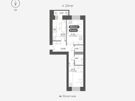 Продается 2-комнатная квартира ЖК Сити-квартал на Взлетной, дом 1, 59.11  м², 10200000 рублей