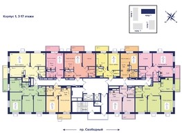 Продается 3-комнатная квартира ЖК Univers (Универс), 2 квартал, 70.6  м², 10095800 рублей
