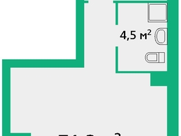 Продается Офис ЖК Норма, дом 2, 71.3  м², 10695000 рублей