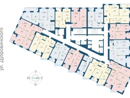Продается 1-комнатная квартира ЖК Суриков, дом 1, 48.8 м², 9223200 рублей