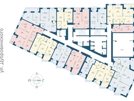 Продается 2-комнатная квартира ЖК Суриков, дом 1, 72.9 м², 11299500 рублей