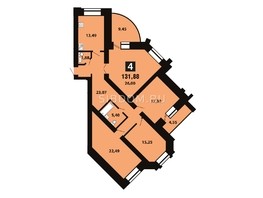 Продается 3-комнатная квартира ЖК Novella (Новелла), 129.2  м², 14900000 рублей