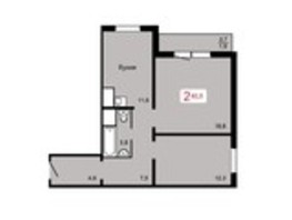Продается 2-комнатная квартира ЖК Мичурино, дом 2 строение 1, 60.9  м², 6100000 рублей