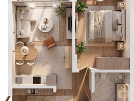 Продается 1-комнатная квартира ЖК Суриков, дом 2, 50.5  м&sup2;, 10918100 рублей