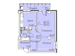 Продается 2-комнатная квартира ЖК Housepark (Хауспарк), 54.58  м², 6600000 рублей