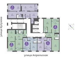 Продается 4-комнатная квартира ЖК Прогресс-квартал Перемены, дом 1, 89.7  м², 11212500 рублей