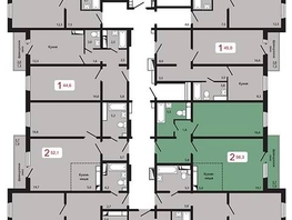 Продается 2-комнатная квартира ЖК Мичурино, дом 2 строение 1, 56.3  м², 6250000 рублей