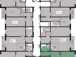 Продается 2-комнатная квартира ЖК КБС. Берег, дом 5 строение 3, 60.8  м², 7340000 рублей