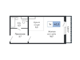 Продается Студия ЖК Три слона, дом 3, 37.6  м², 4436800 рублей