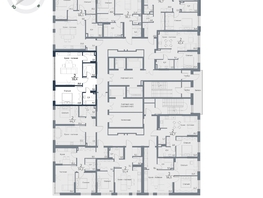 Продается 2-комнатная квартира ЖК Чижи, 1 очередь (корпус 3,4), 59.4  м², 9682200 рублей