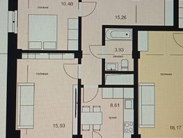 Продается 2-комнатная квартира ЖК ЛЕТО, дом 1, 55.39  м², 5800000 рублей