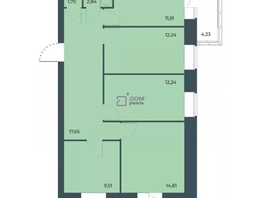 Продается 4-комнатная квартира ЖК Мята, дом 2, секции 4-6, 85.42  м², 9000000 рублей