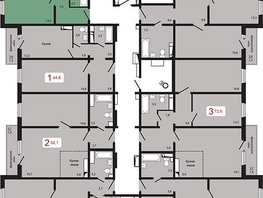 Продается 2-комнатная квартира ЖК КБС. Берег, дом 5 строение 1, 56.2  м², 7556000 рублей