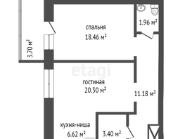 Продается 2-комнатная квартира ЖК Южный берег, дом 19, 61.3  м², 8800000 рублей