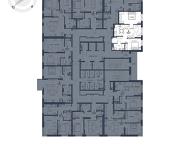 Продается 3-комнатная квартира ЖК Чижи, 1 очередь (корпус 1,2), 59.2 м², 9919200 рублей