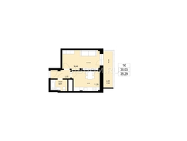 Продается 1-комнатная квартира ЖК ЛЕТО, дом 2, 38.29  м², 4136000 рублей