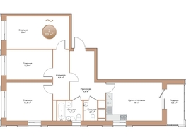 Продается 3-комнатная квартира ЖК Небо над Енисеем, 88 м², 15400000 рублей