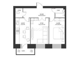 Продается 2-комнатная квартира ЖК Сити-квартал Кецховели, дом 1, 63.7 м², 12800000 рублей