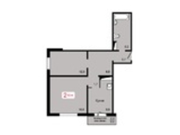 Продается 2-комнатная квартира ЖК Мичурино, дом 2 строение 5, 62.4  м², 5900000 рублей