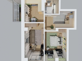 Продается 2-комнатная квартира ЖК Сосны, дом 2/1, 54.4 м², 6582400 рублей