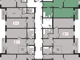 Продается 3-комнатная квартира ЖК КБС. Берег, дом 5 строение 1, 85.8 м², 10360000 рублей