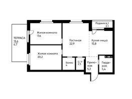 Продается 3-комнатная квартира ЖК Runway (Ранвэй), 111.6  м&sup2;, 17577000 рублей