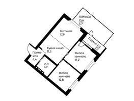 Продается 3-комнатная квартира ЖК Runway (Ранвэй), 66.7  м&sup2;, 11318990 рублей