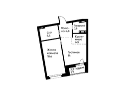 Продается 2-комнатная квартира ЖК Runway (Ранвэй), 53  м&sup2;, 9010371 рублей