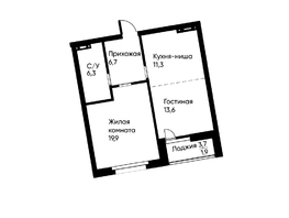 Продается 2-комнатная квартира ЖК Runway (Ранвей), 58.9  м², 9750011 рублей