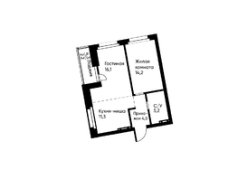 Продается 2-комнатная квартира ЖК Runway (Ранвей), 52.6  м², 8775363 рублей