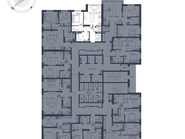 Продается 2-комнатная квартира ЖК Чижи, 1 очередь (корпус 1,2), 56.1 м², 9424800 рублей