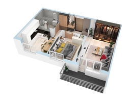 Продается 2-комнатная квартира ЖК Аринский, дом 2 корпус 1, 52.68  м², 5600000 рублей