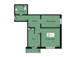 Продается 2-комнатная квартира ЖК Мичурино, дом 2 стр 7, 61  м&sup2;, 6700000 рублей