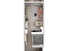 Продается Студия ЖК Аллея Парк, 1 этап, 43.08  м&sup2;, 6160440 рублей
